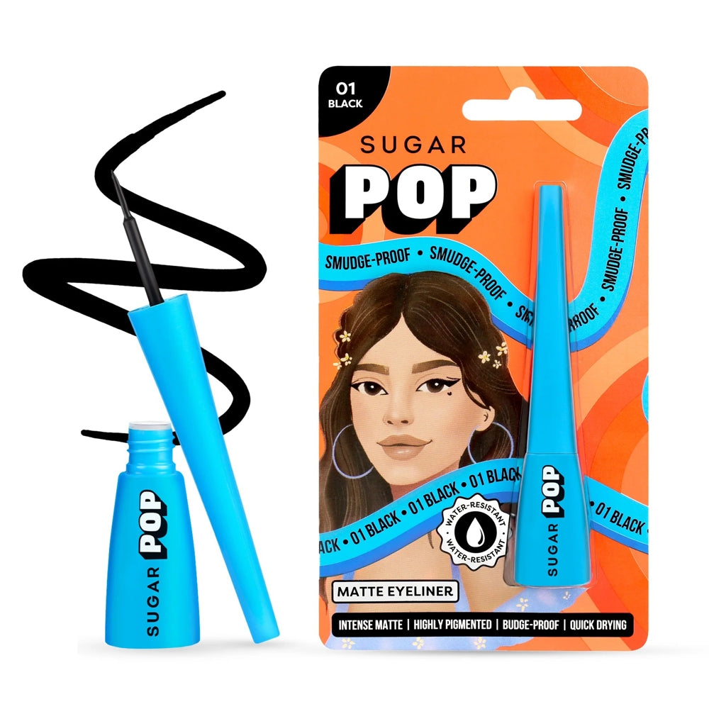 Sugar Pop Matte Eyeliner - 01 Black 4.5 gms - 4.5 ml