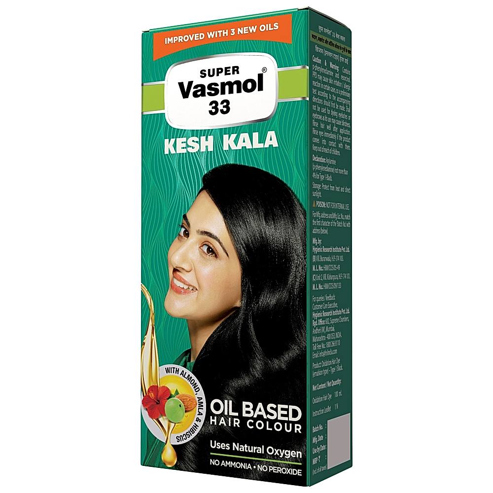 Super Vasmol 33 Kesh Kala Hair Colour - 75 ml