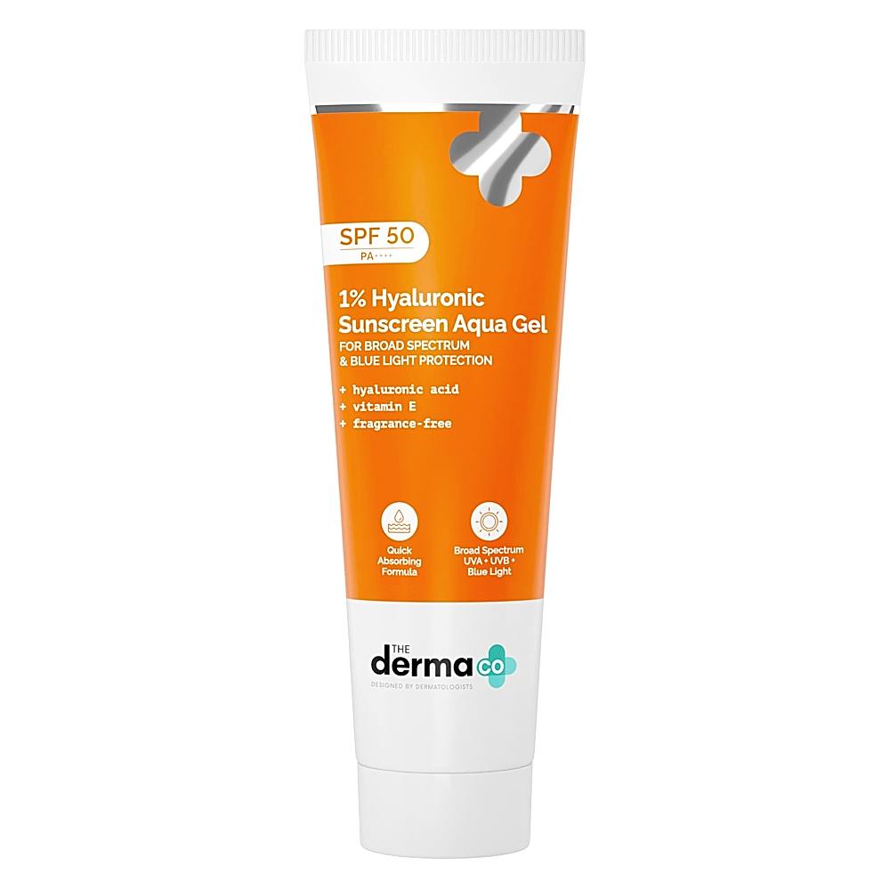 The Derma Co 1% Hyaluronic Sunscreen Aqua Gel Spf 50 - 125 g