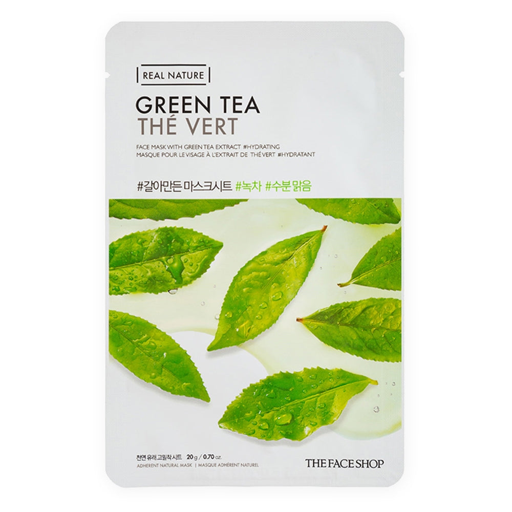 The Face Shop Real Nature Green Tea Sheet Mask - 20 g