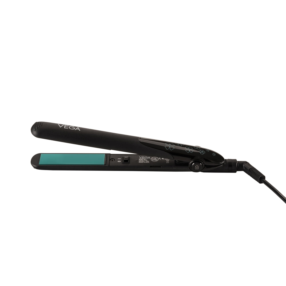 Vega Shine-On Hair Straightener (VHSH-34) Black & Turquoise - 1 U