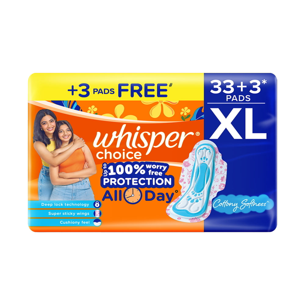 Whisper Choice 100% Worry Free Protection Pads - 33 U