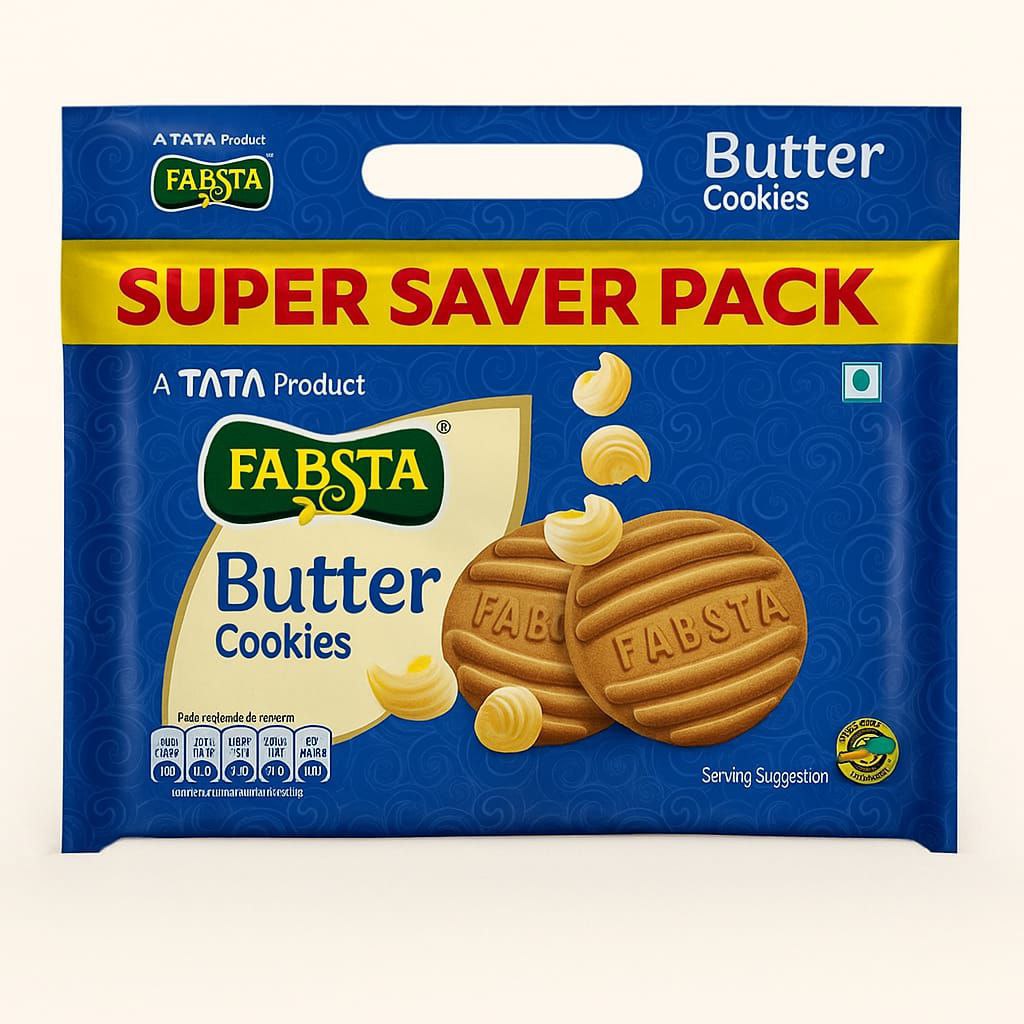 TATA Fabsta Butter Cookies 500 Gm