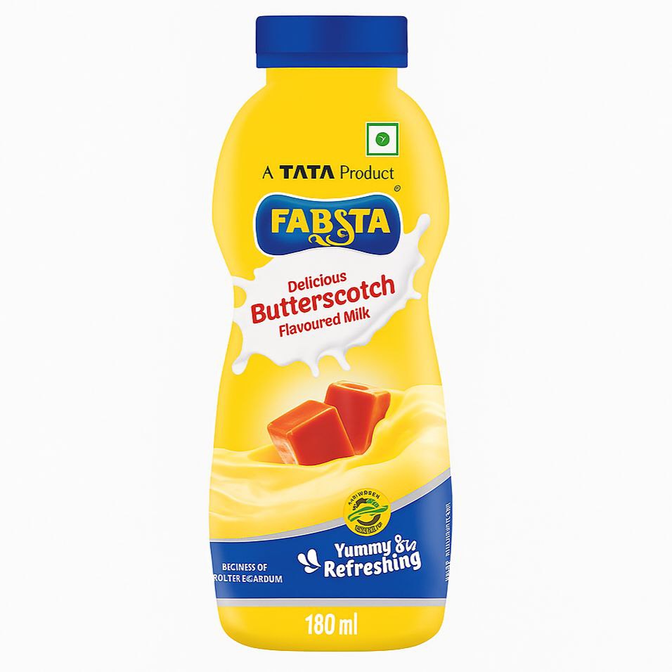 TATA Fabsta Butterscotch Flavored Milk 180 Ml