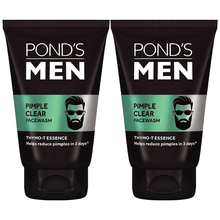 Ponds Men Set Of 2 Pimple Clear Face Wash With Thymo-T Essence - 100g Each