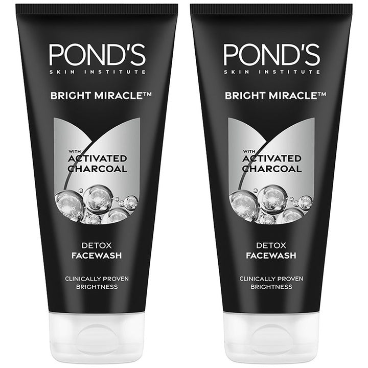 Ponds Set Of 2 Pure White Anti Pollution Activated Charcoal Face Wash - 200g Each