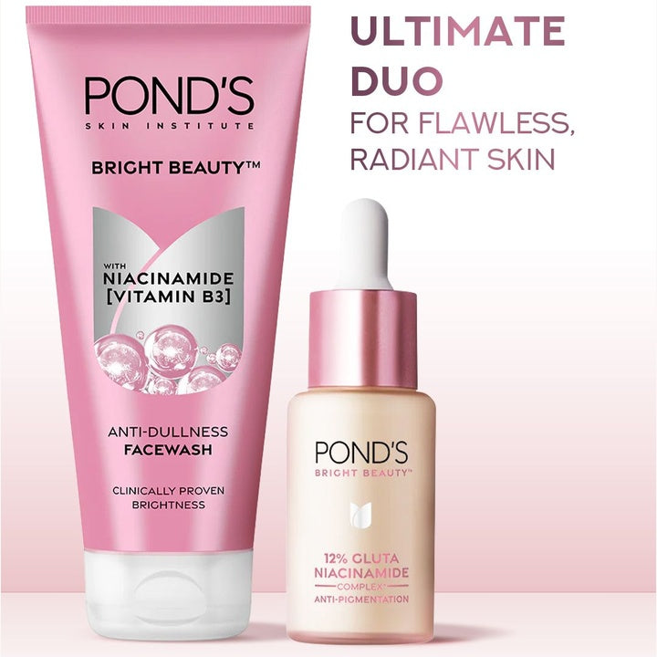 Ponds Set of Bright Beauty Face Wash - 200 g + Bright Beauty Face Serum - 14ml