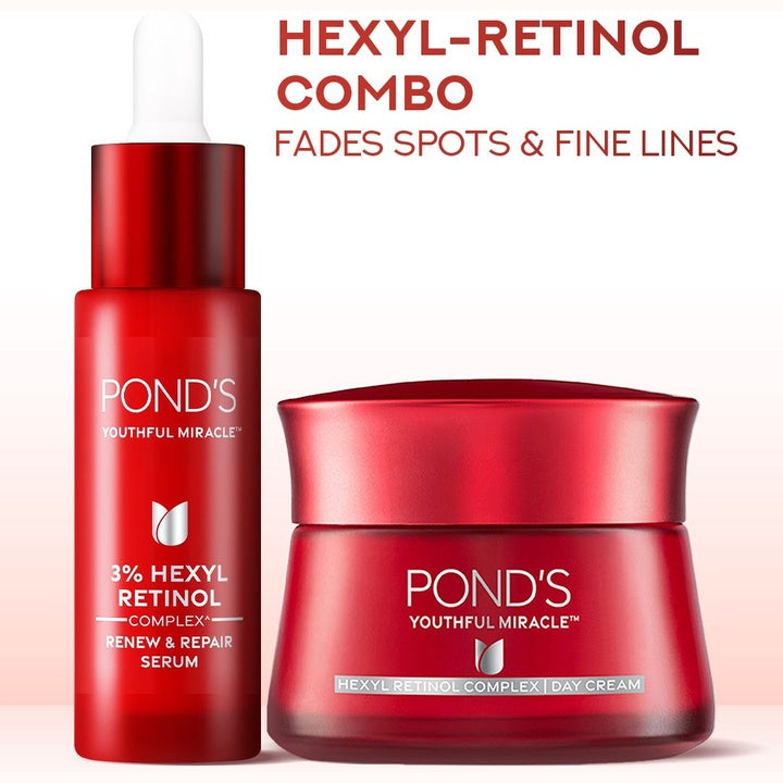 Ponds Set of Age Miracle Cell ReGEN Day Cream 50 g + Ultimate Youth Face Serum 28 ml