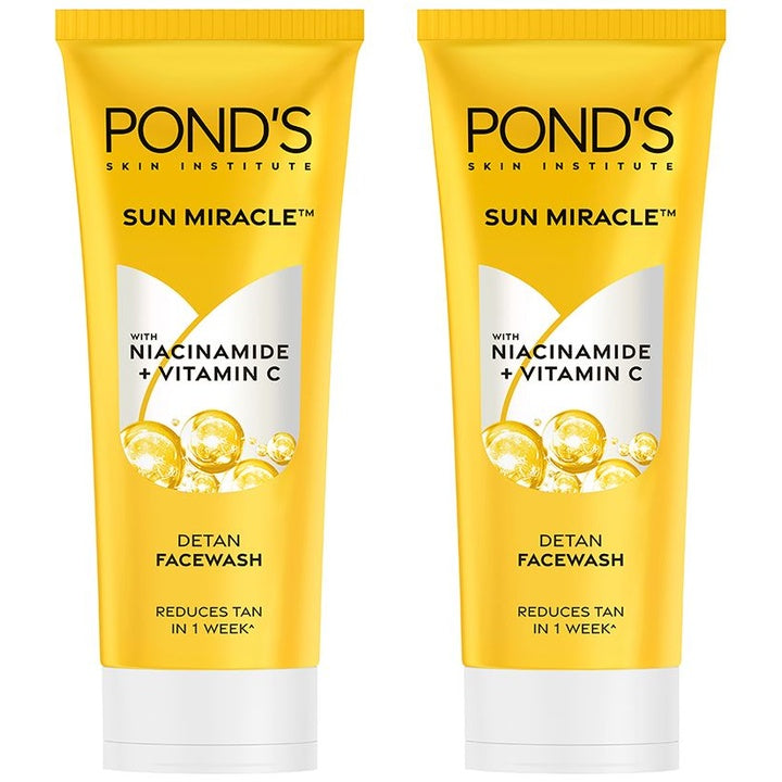 Ponds Set of 2 Sun Miracle Facewashes With Niacinamide & Vitamin C - 100g each