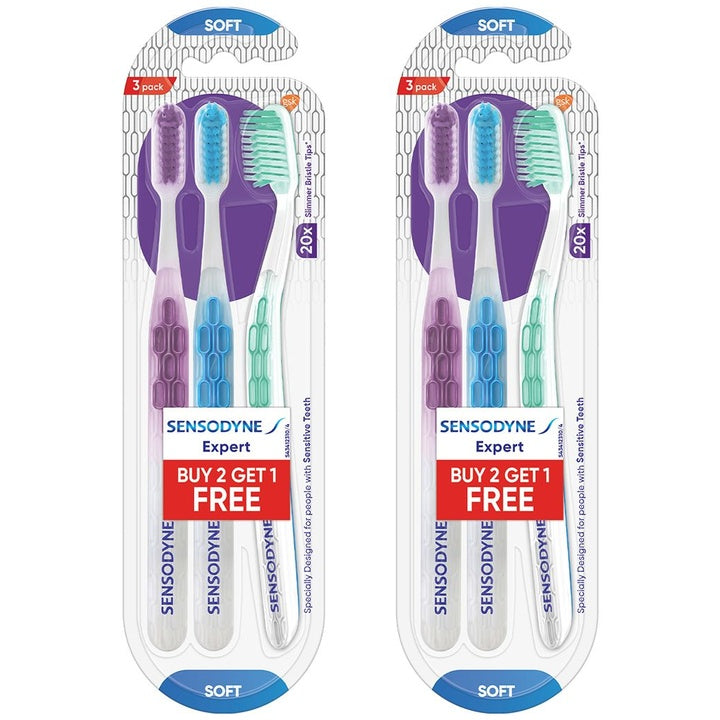 Sensodyne Set of 6 Expert Soft Toothbrushes with 20x Slimmer Bristles