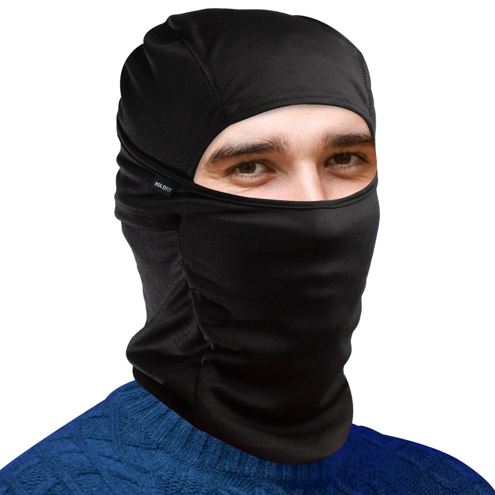 Boldfit Full Face Mask Balaclava Bike Riding Accessories - Black - 1 U