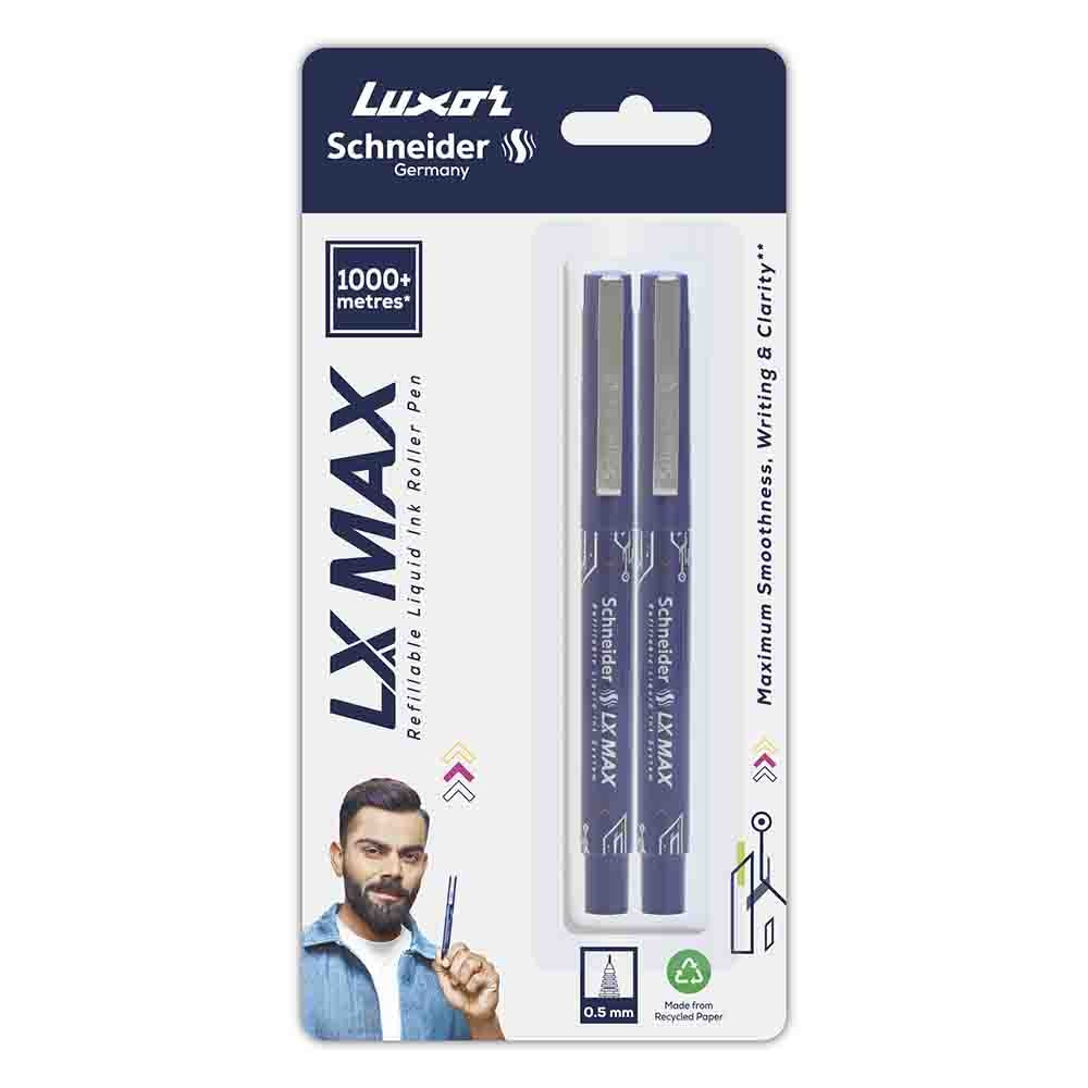 LX Schneider Max Ball Pen - Blue - 2 U