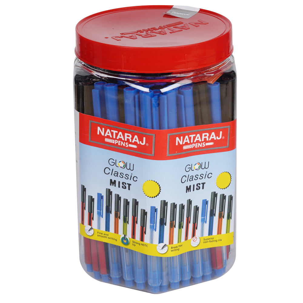 Nataraj GCM Ball Pen Jar (Blue) - 100 Pieces - 100 U