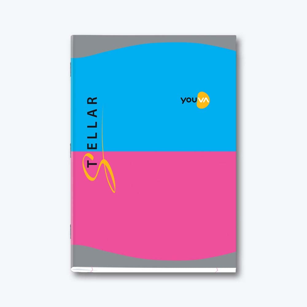 Navneet Youva Stellar A4 Single Line Long Book (172 Pages) - Set Of 3 - 3 U
