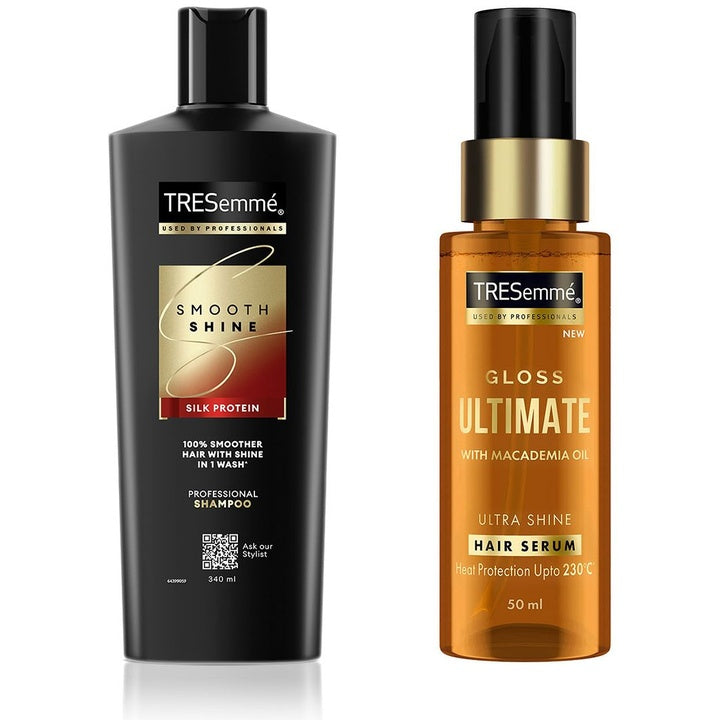TRESemme Smooth & Shine Shampoo 340 ml & Gloss Ultimate Ultra Shine Hair Serum 50 ml