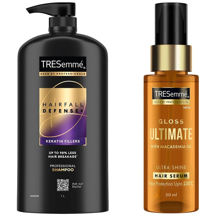TRESemme Set Of Hairfall Defense Hair Shampoo & Heat Protection Hair Serum