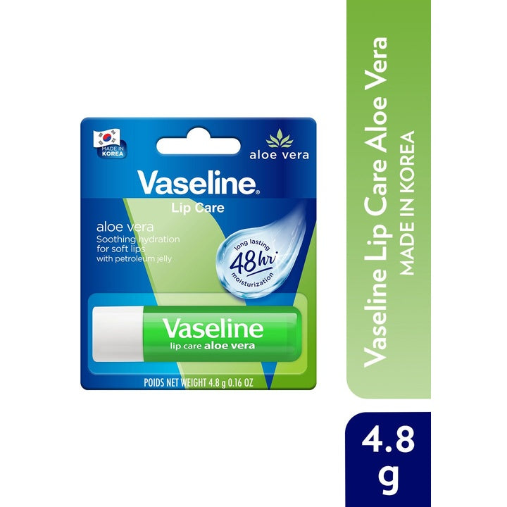 Vaseline Lip Care Lip Balm Stick for 48Hr Moisturization 4.8 g - Aloe Vera