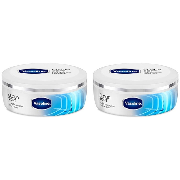 Vaseline Set of 2 Cloud Soft Non-Sticky Light Moisturiser - 100ml Each