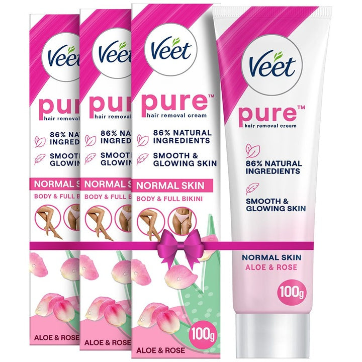 Veet Set of 3 Pure Hair Removal Cream For Normal Skin - 100g Each