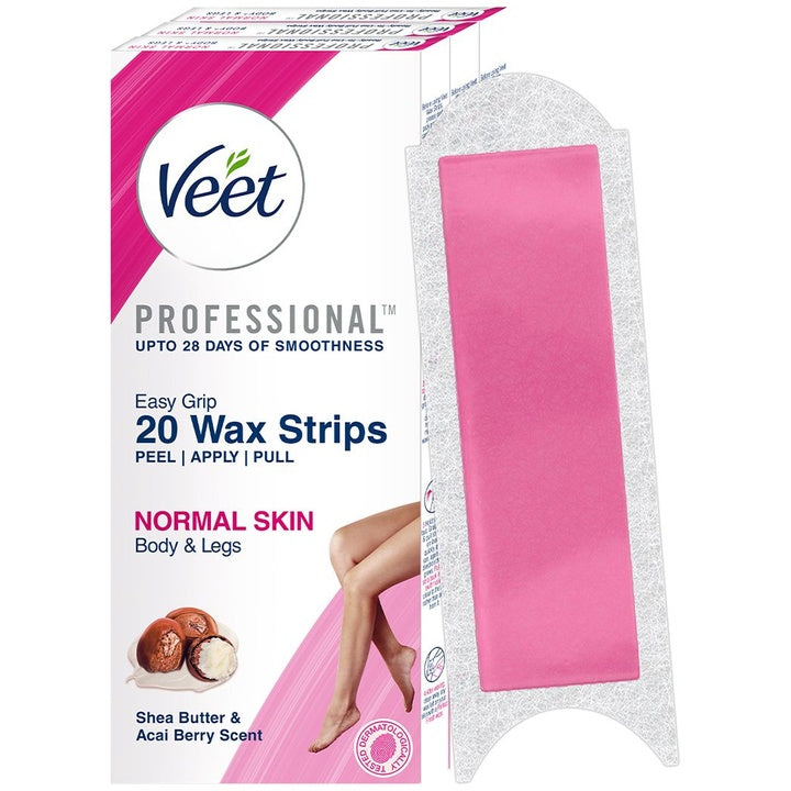 Veet Professional Set of 3 Waxing Strips for Normal Skin - 20 Strips Each