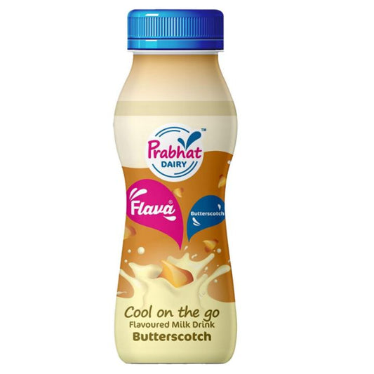 Prabhat Butterscotch Flavoured Milk Bottle: 180 ml
