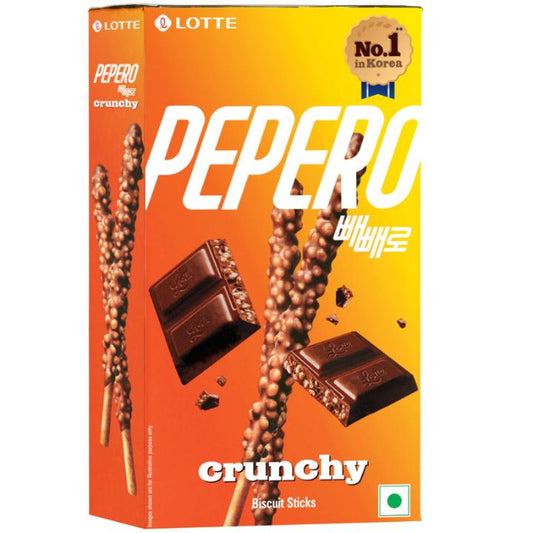 Lotte Pepero Crunchy Biscuit Sticks: 39 g