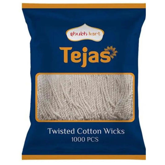 ShubhKart Tejas Twisted Cotton Wicks : 1000 Pieces