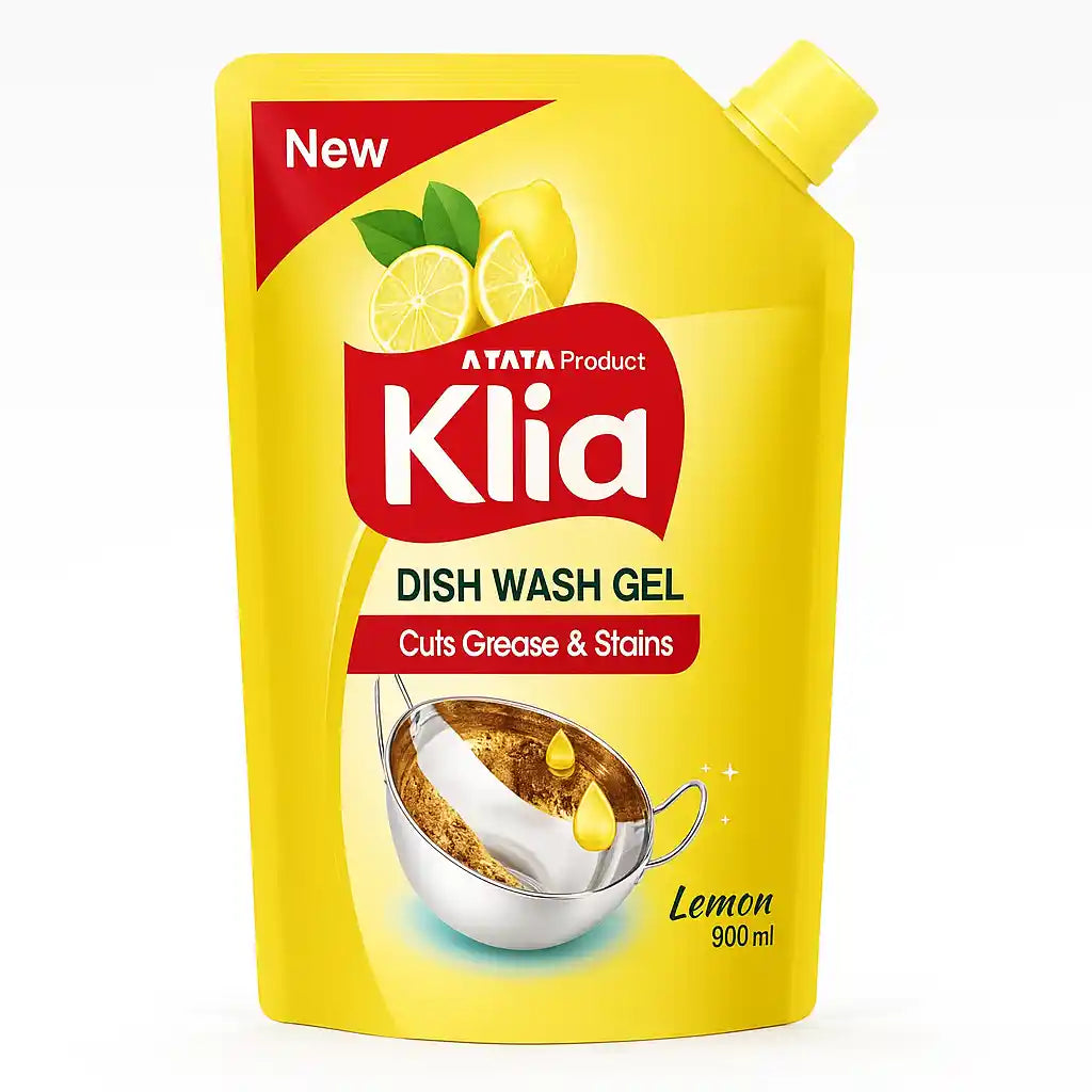 Klia Dishwash Gel Pouch - 900 Ml
