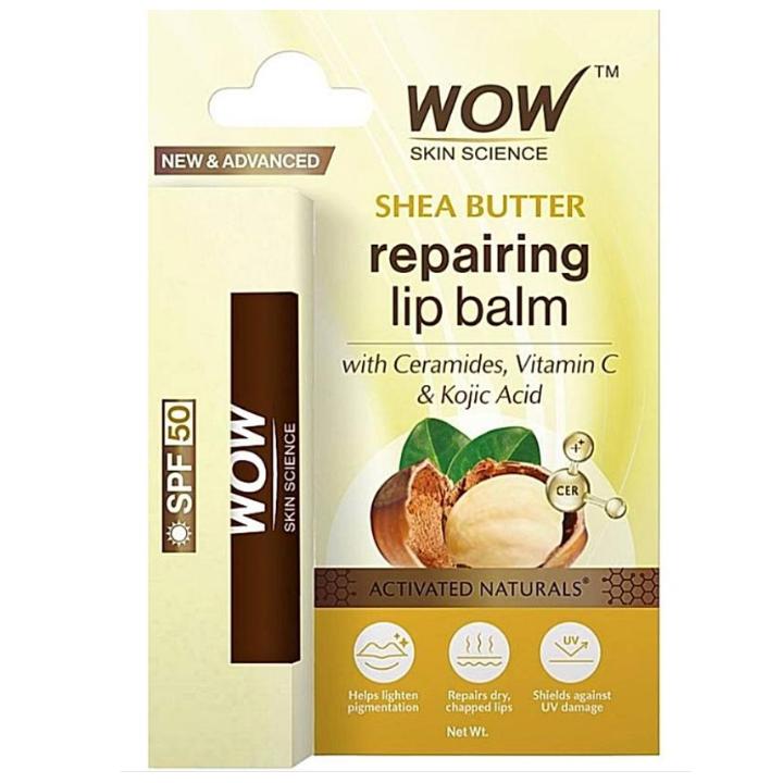 Wow Skin Science Shea Butter Repairing Lip Balm Spf 50: 4 g