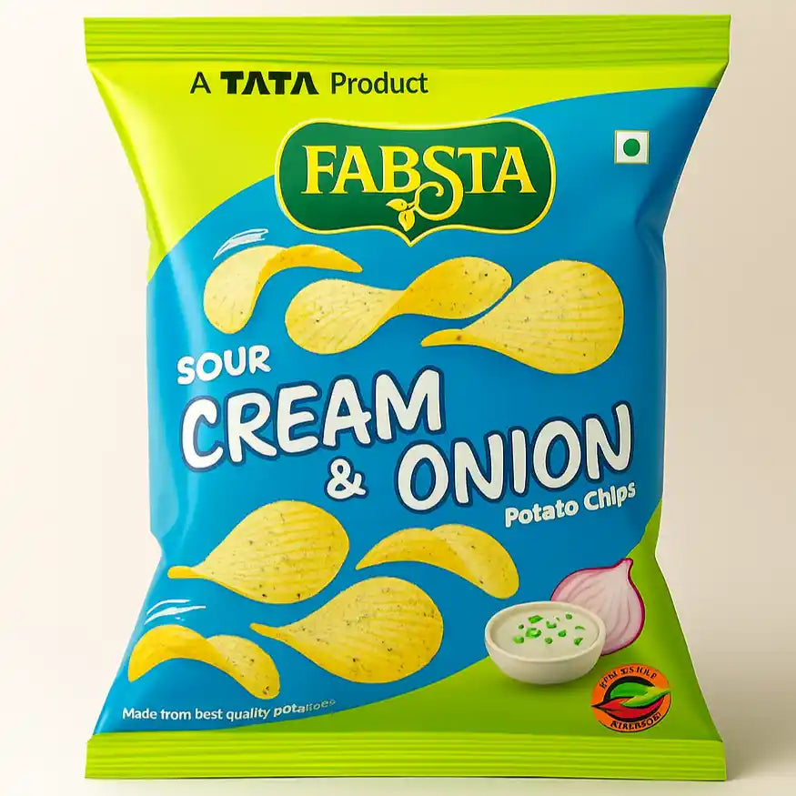 Fabsta Sour Cream N Onion Potato Chips 48 g