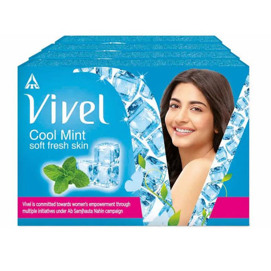 Vivel Cool Mint Soap Bathing Bar 4x150g