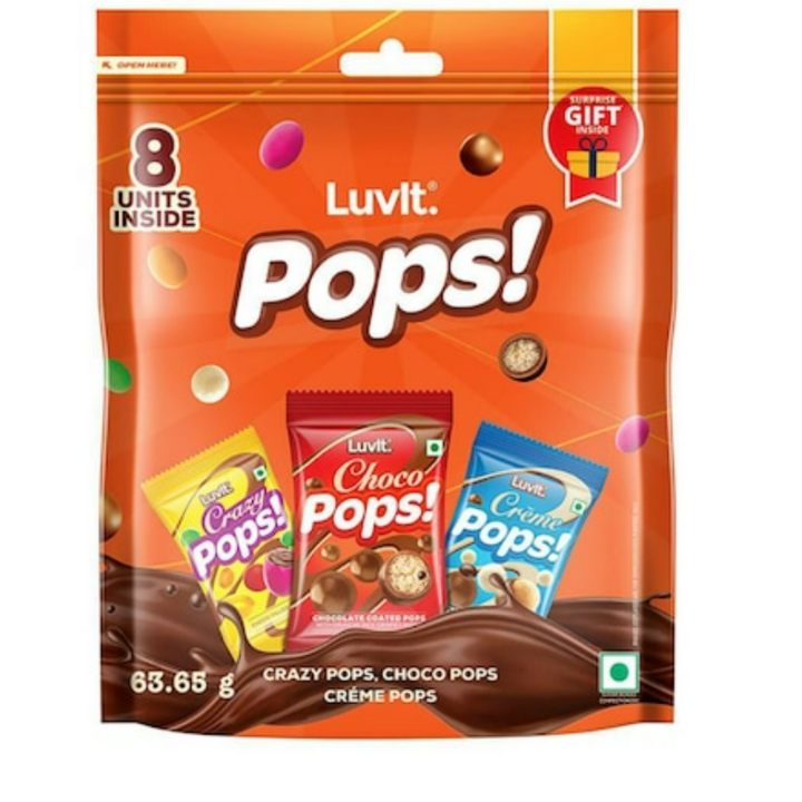 Luvit Assorted Pops 63.65 g
