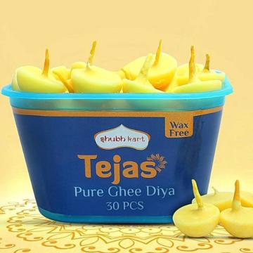 Shubhkart Tejas Pure Ghee Diya: 30 Units