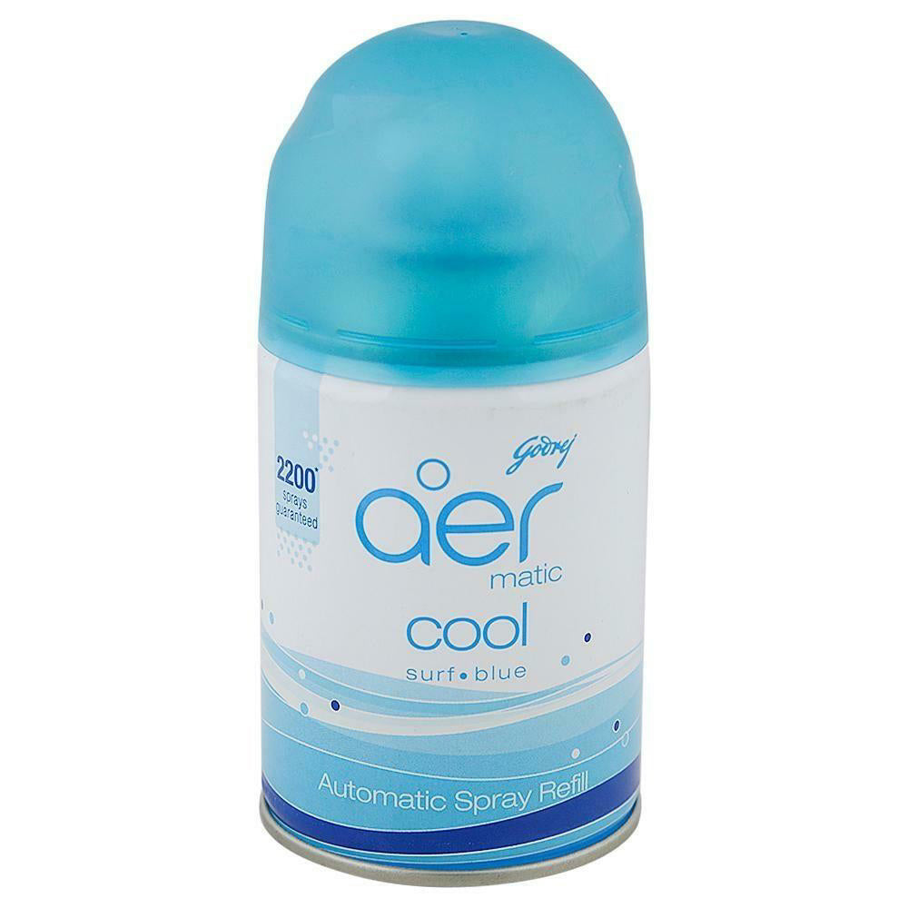 Godrej Aer Matic Cool Surf Blue Refill - 210 ml