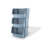 Asian Smart Multipurpose Storage Rack (Bluish Grey) - Set Of 3 - 1 U