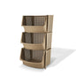 Asian Smart Multipurpose Storage Rack (Coffee Brown) - Set Of 3 - 1 U