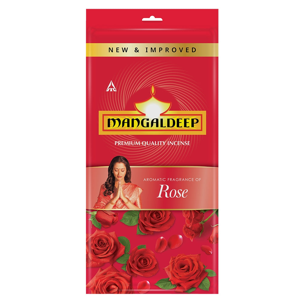 Mangaldeep Rose Pooja Agarbatti - 125 g