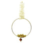 Decorative Gajra Hanging Diya 1 - White & Gold - 1 U