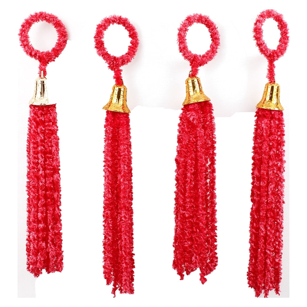 Decorative Woollen Dangler - Pink - 4 U
