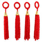 Decorative Woollen Dangler - Red - 4 U