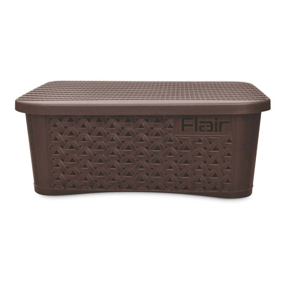 Flair Utility Multipurpose Basket With Lid (Medium) - Brown - 1 U