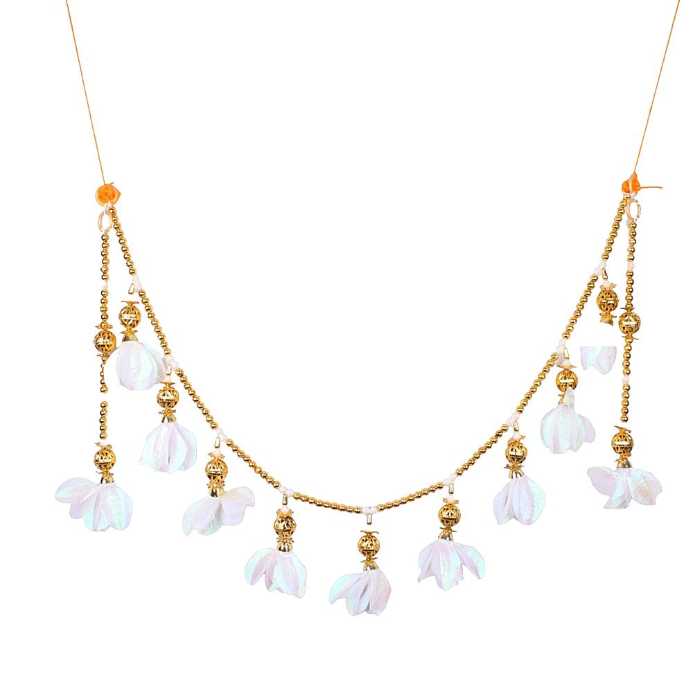 Decorative White Flower Toran - 1 Unit