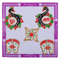 Acrylic Mina Shubh Labh Sticker D6 - 5 Pieces - 1 Unit