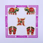 Acrylic Mina Shubh Labh Sticker D8 - 5 Pieces - 1 Unit