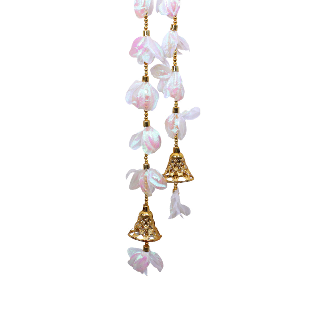 Decorative Of White Gld Bell Ladi 5 Feet Pack Of 2 - 1 Unit