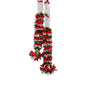 Decorative White & Red Gajra Ladi 4 Feet Pack Of 2 - 1 Unit