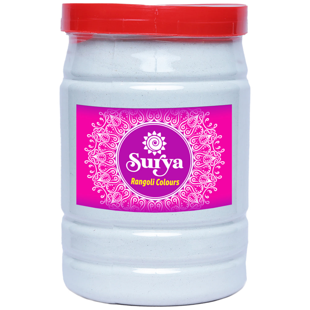 Surya Rangoli Jar - 2 Kg (White) - 1 Unit