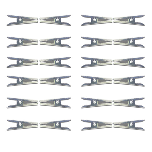 HAZEL Stainless Steel Cloth Clips - 24 U