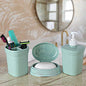 Happy Family Splash Bathroom Accessories Set (Green) - 3 Pieces - 3 U