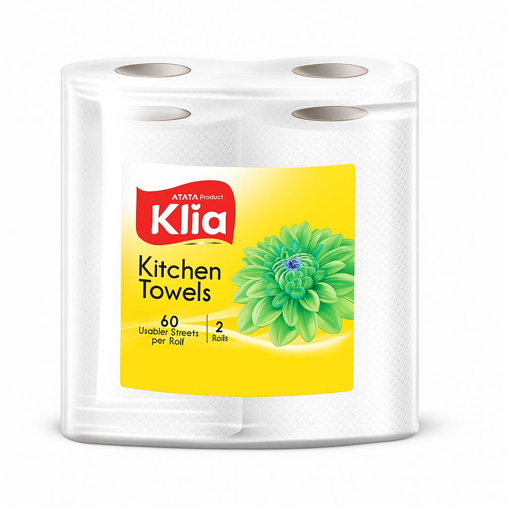 TATA Klia Kitchen Towel 2Ply Pack Of 2 Roll